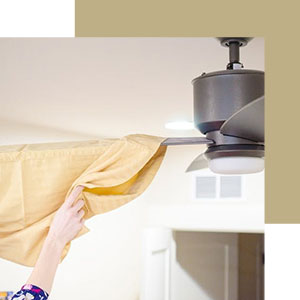 8. Dust Ceiling Fans with a Pillowcase